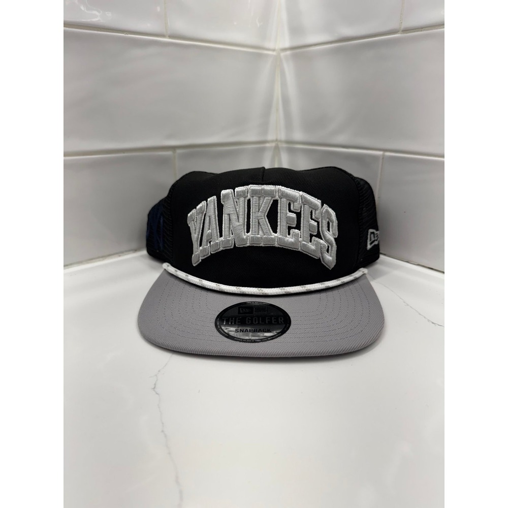 New‎ York Yankees New Era Two Tone Throwback Bar Golfer Meshback Snapback Hat